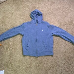 Ralph Lauren Polo Zip Sweater W/ Hood. Medium